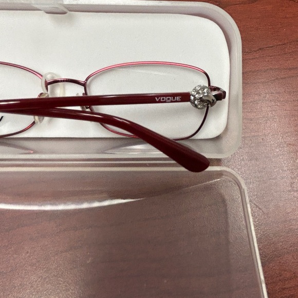 New Vogue Eyeglass Frame Metallic Red - Picture 5 of 7
